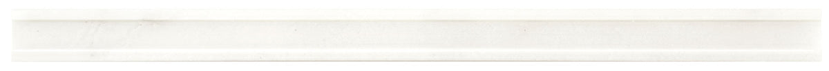 Daltile Marble Empyrean Ice 112MPR Modern Pencil Rail Polished Stone Tile Trim