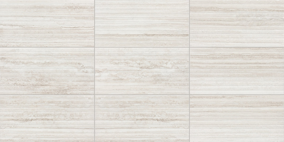 American Olean Reservorio Lotus Rectangle 12x24 Fluted Matte Wall Tile