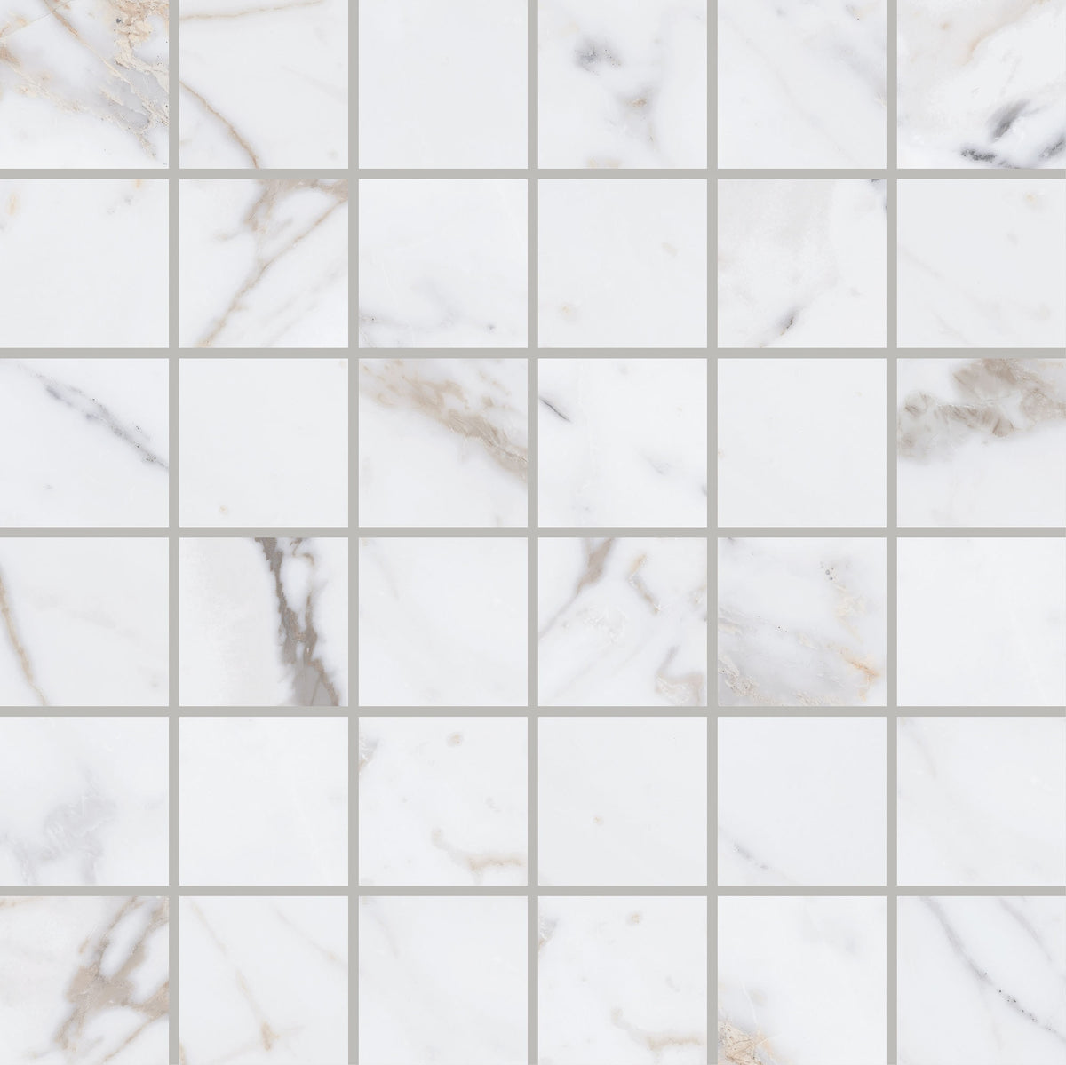 Daltile Marble Attache Lavish Golden Reverie Straight Joint 2x2 Matte Mosaic Tile