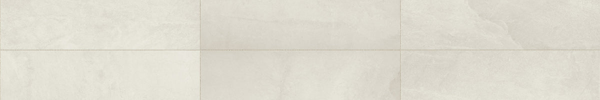 Daltile Slate Attache Meta White Rectangle 12x24 Matte Floor Tile