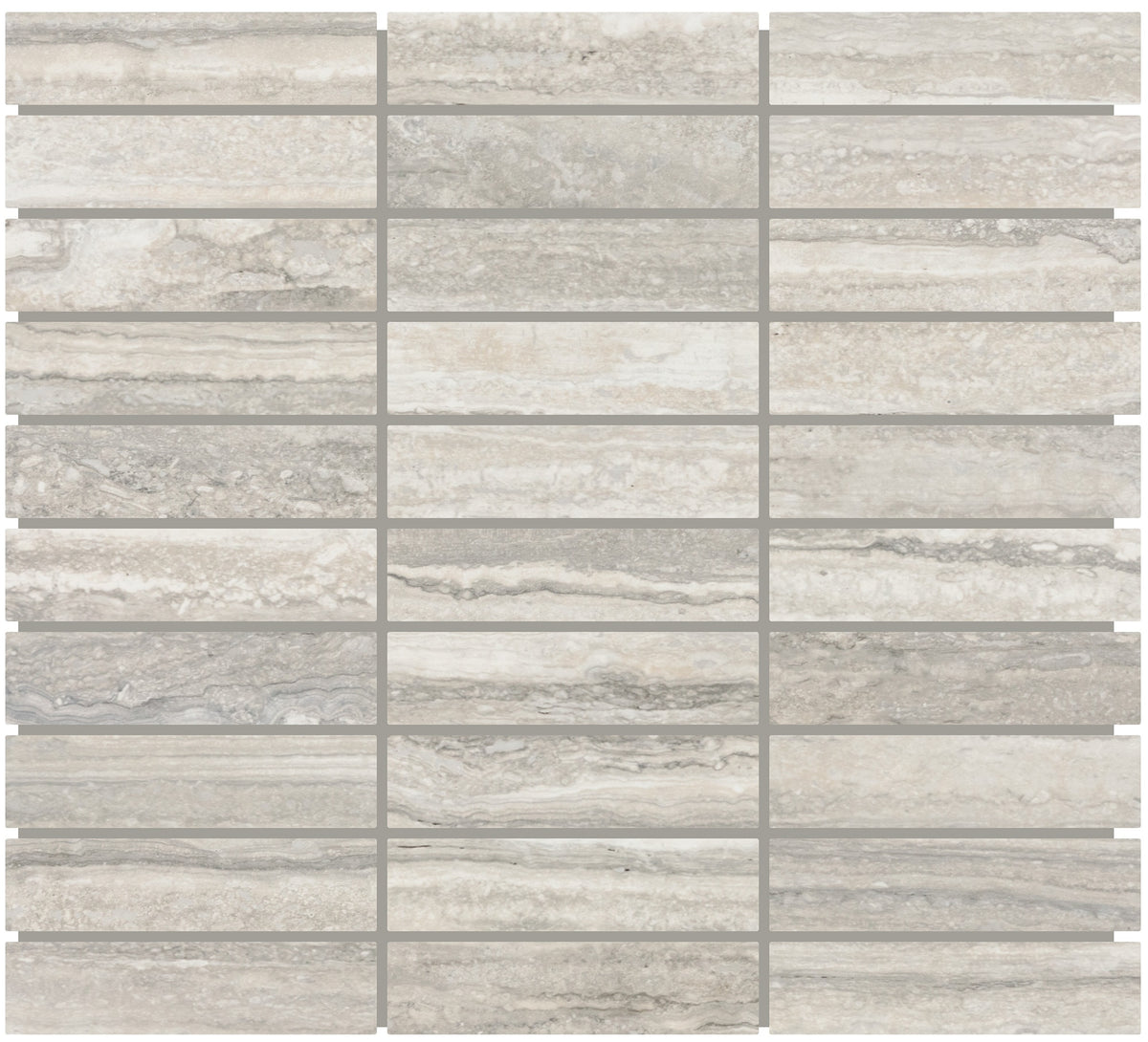 American Olean Reservorio Mineral Stacked 1x4 Matte Mosaic Tile