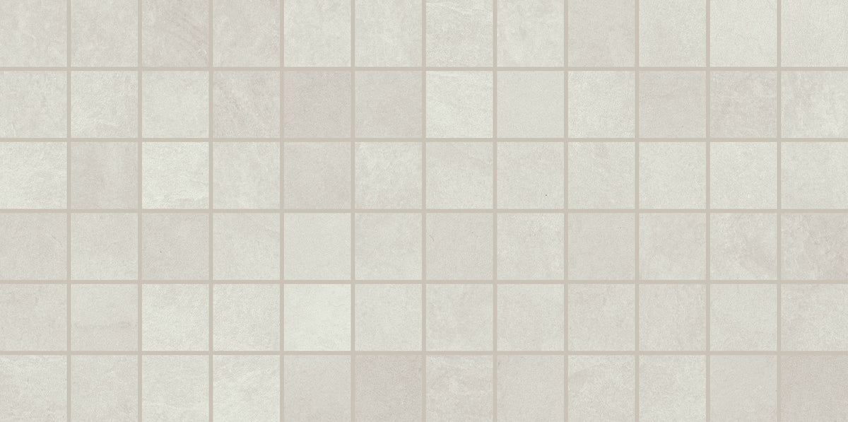 Daltile Slate Attache Meta White Straight Joint 2x2 Matte Mosaic Tile