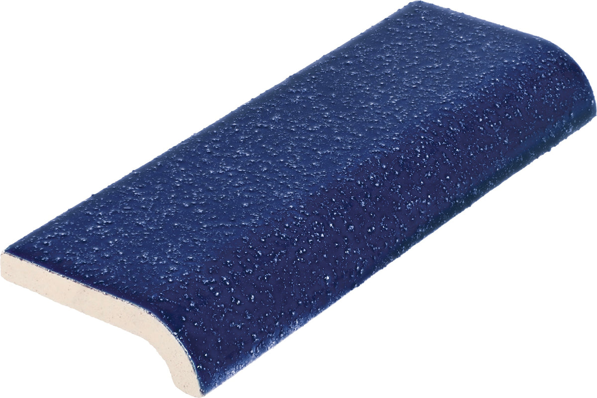 Daltile Color Wheel Splash Sapphire Sky A4200 Radius Bullnose Abrasive Wall Tile Trim