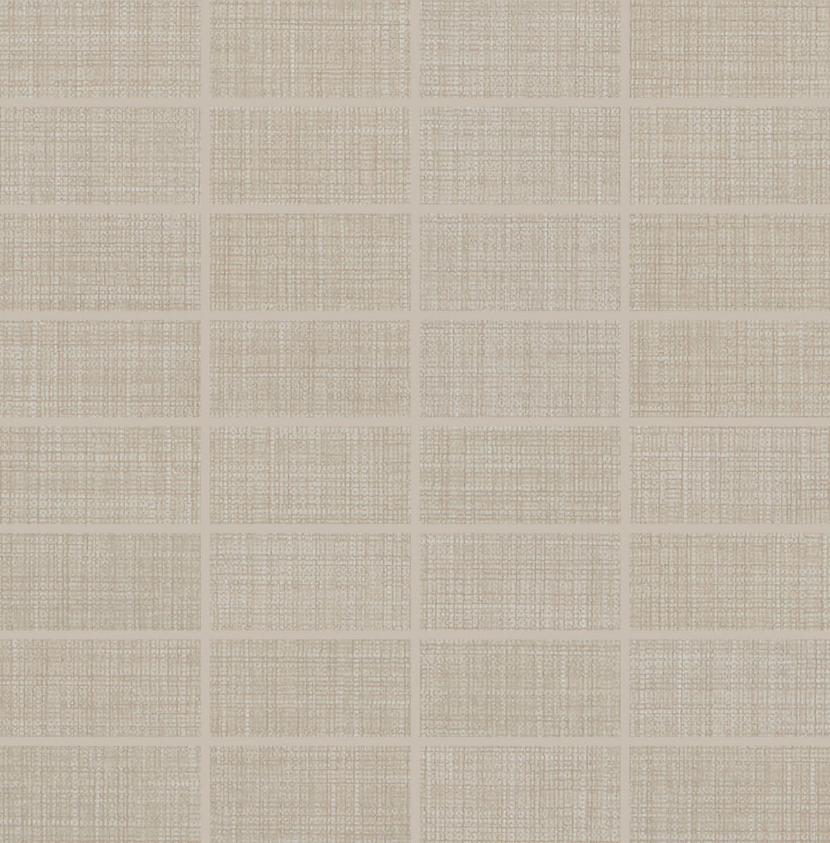 Daltile Fabric Art Modern Textile Taupe Straight Joint 1x3 Matte Mosaic Tile