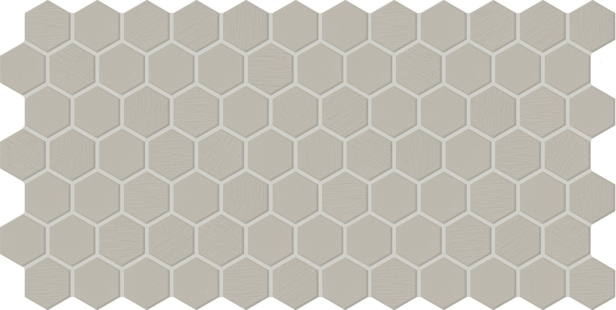 Daltile Keystones Desert Gray Hexagon 2 Textured Mosaic Tile