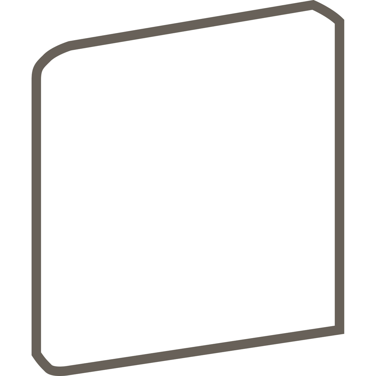 Daltile Haverford Glossy White SN4449 Bullnose Glossy Wall Tile Trim