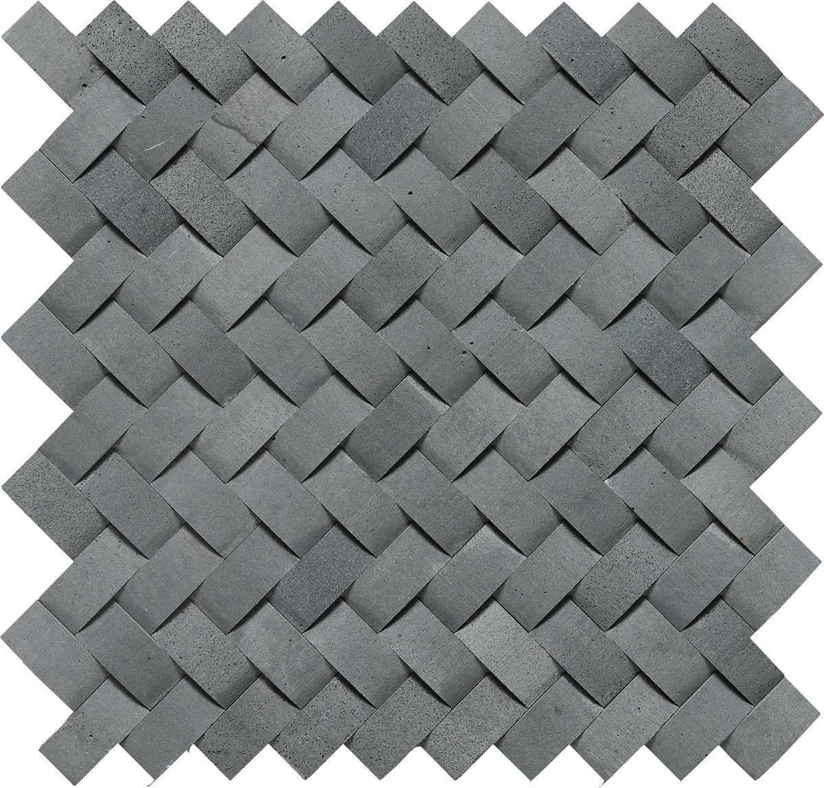 Daltile Stone a la Mod Urban Bluestone Basketweave 1 1/2x3/4 Straight Edge Honed Mosaic Natural Stone Tile