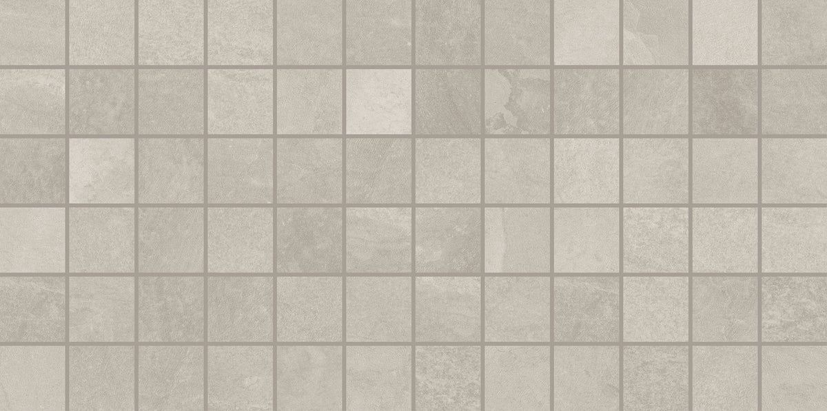Daltile Slate Attache Meta Light Gray Straight Joint 2x2 Matte Mosaic Tile