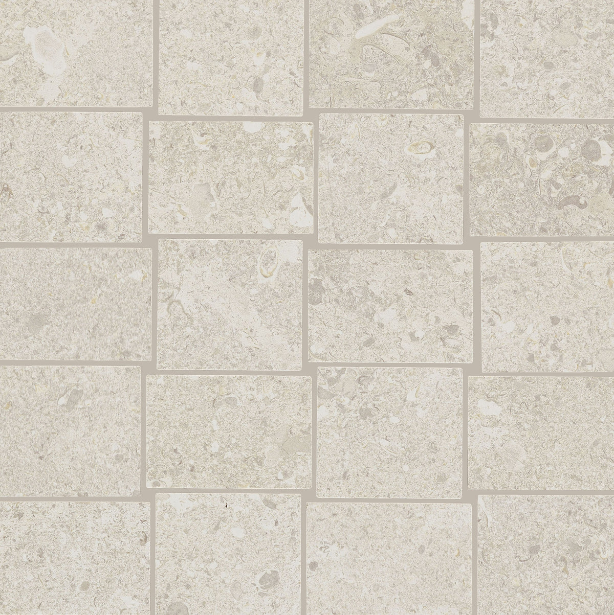 Daltile Dignitary Luminary White Abstract Matte Mosaic Tile
