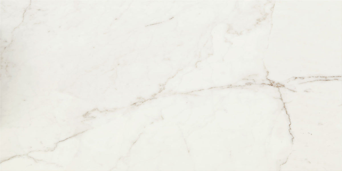 Marazzi Classentino Marble Palazzo White Rectangle 24x48 Polished Floor Tile