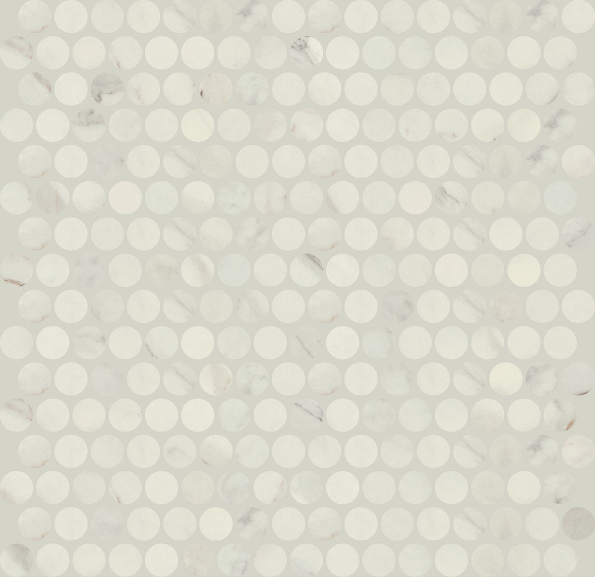 Daltile Famed Diamond Penny Rounds 3/4x3/4 Microban Matte Mosaic Tile