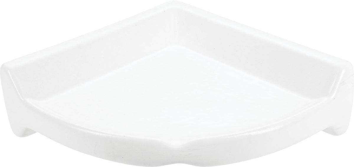 Daltile Bath Accessories Matte Arctic White Corner Caddy 2 3/8x6 3/4 Matte Wall Bathroom Accessories
