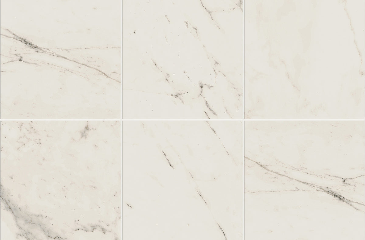 Marazzi Classentino Marble Palazzo White Square 24x24 Matte Floor Tile