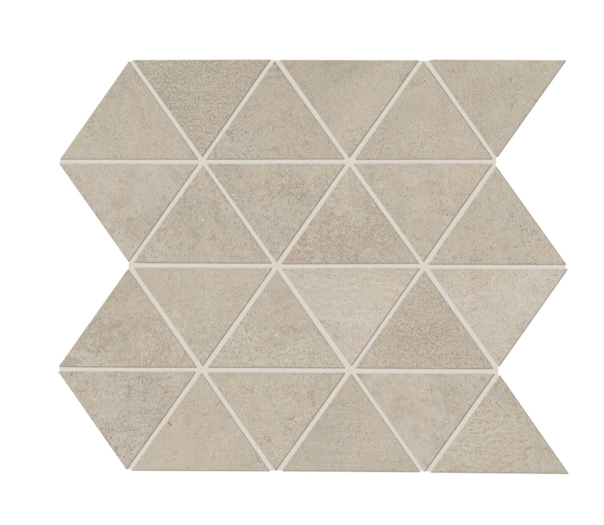 Daltile Chord Canon Grey Triangle 3x3 Matte Mosaic Tile