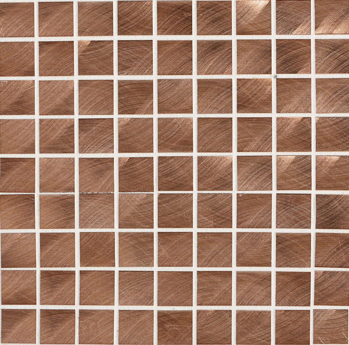 Daltile Structure Copper Straight Joint 1x1 Satin Mosaic Tile