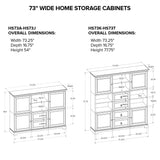 Howard Miller 73" Home Storage Cabinet HS73H
