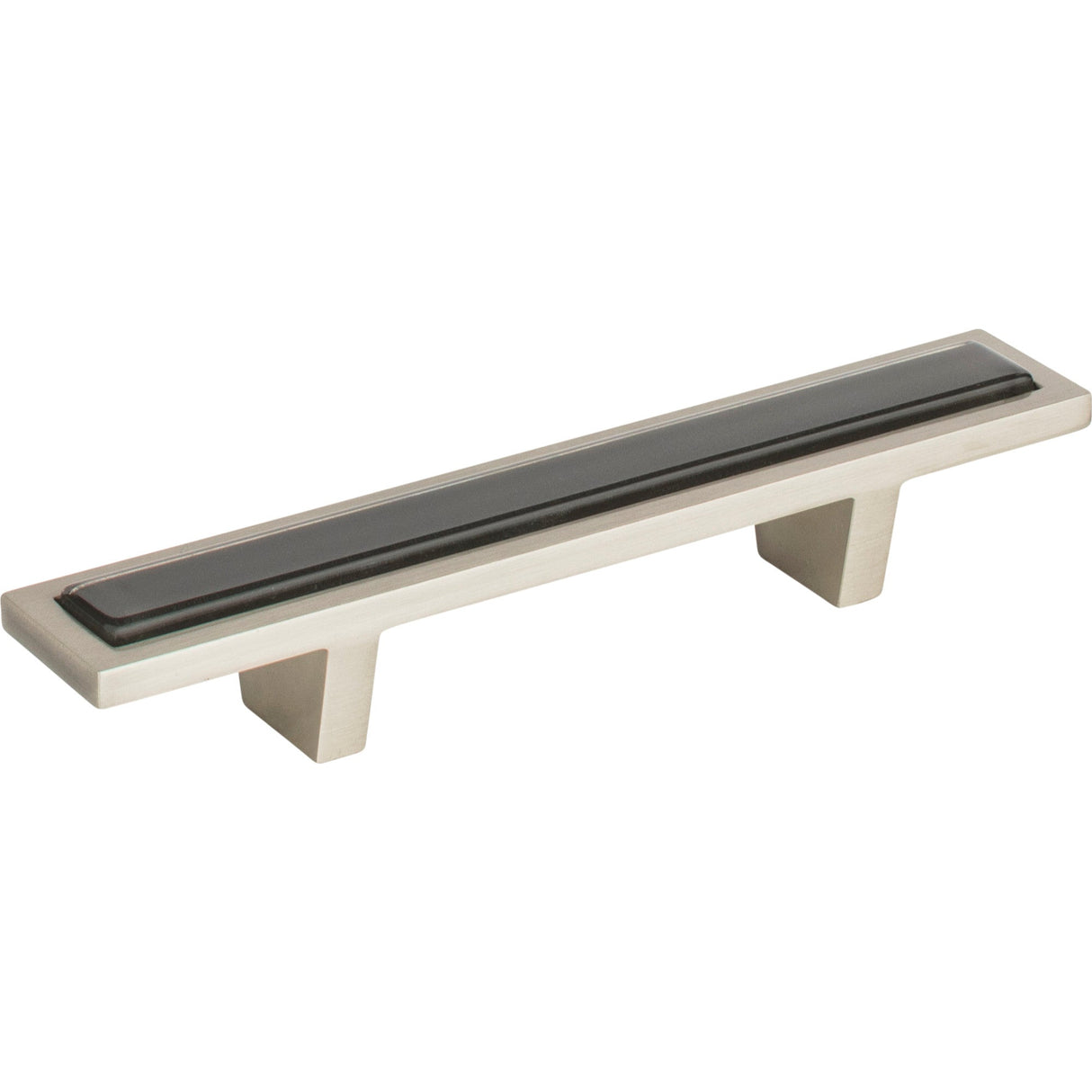 Atlas Homewares Spa Black Pull 3 Inch (c-c) Brushed Nickel
