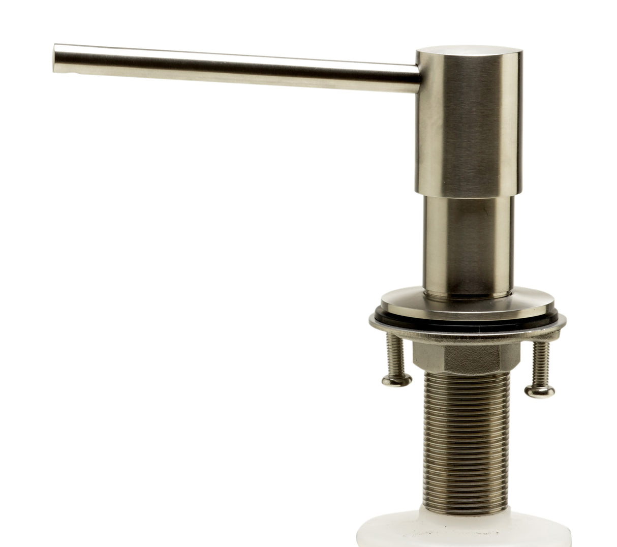 ALFI brand AB5006-BSS Modern Round Brushed Stainless Steel Soap Dispenser