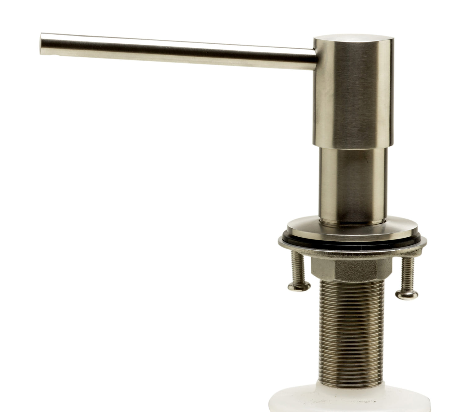 ALFI brand AB5006-BSS Modern Round Brushed Stainless Steel Soap Dispenser