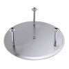 ALFI brand RAIN24R-BSS 24" Round Brushed Solid Stainless Steel Ultra Thin Rain Shower Head