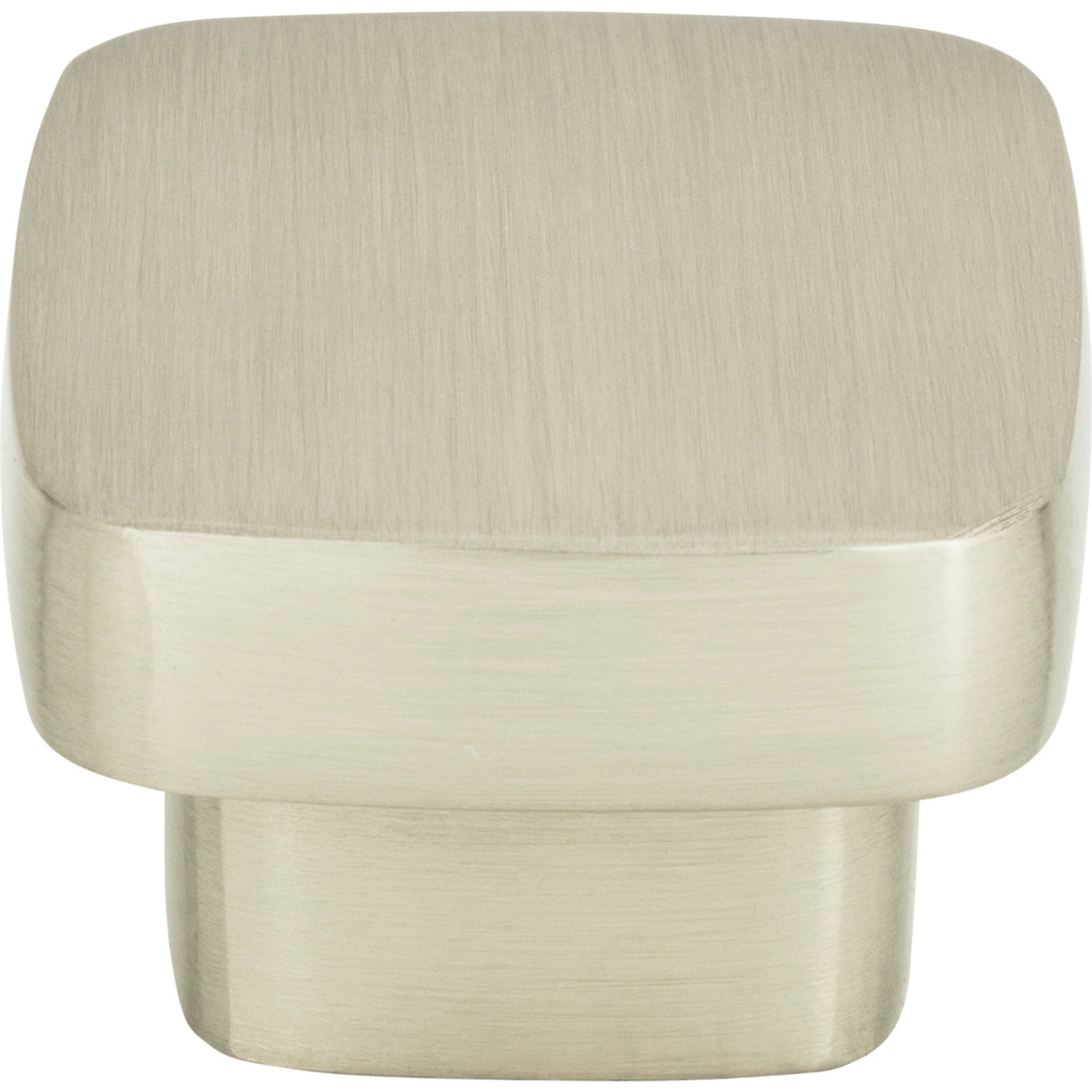 Atlas Homewares Chunky Square Knob Medium 1 7/16 Inch Brushed Nickel