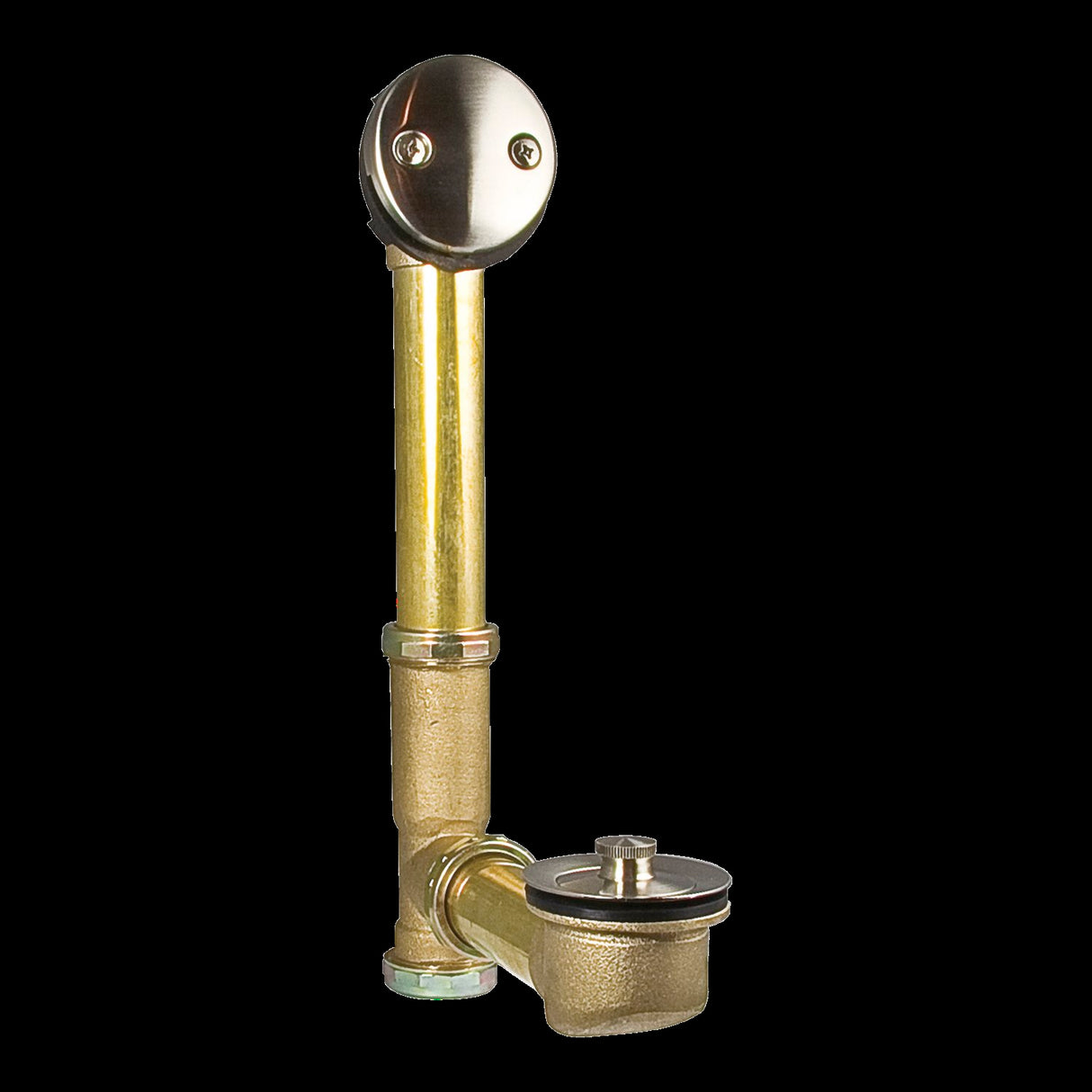 Pfister Waste & Overflow with Turn Stop in Brushed Nickel