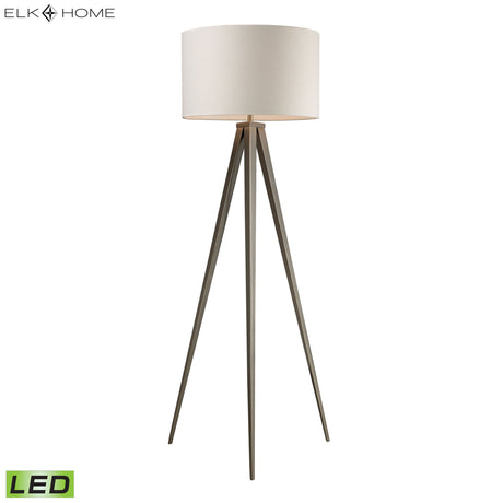 Elk D2121-LED Salford 61'' High 1-Light Floor Lamp - Satin Nickel