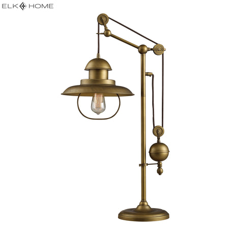 Elk D2252 Farmhouse 32'' High 1-Light Desk Lamp - Antique Brass