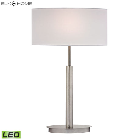 Elk D2549-LED Port Elizabeth 24'' High 1-Light Table Lamp - Satin Nickel