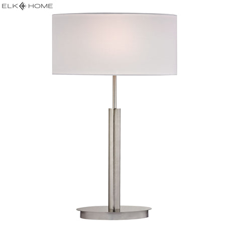 Elk D2549 Port Elizabeth 24'' High 1-Light Table Lamp - Satin Nickel