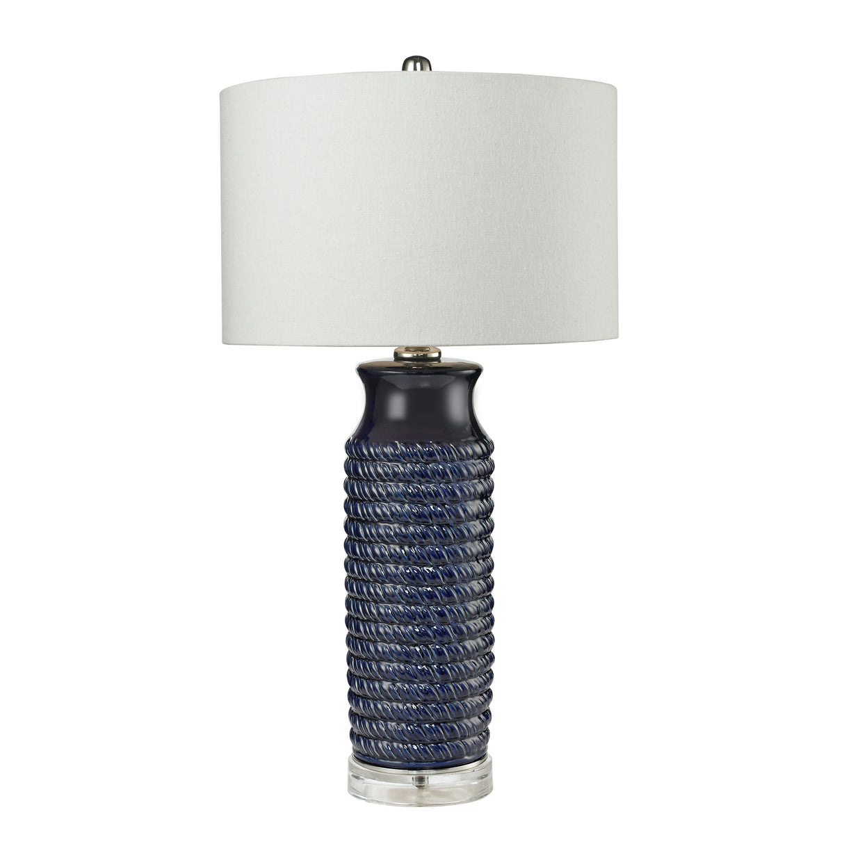 Elk D2594 Wrapped Rope 30'' High 1-Light Table Lamp - Navy