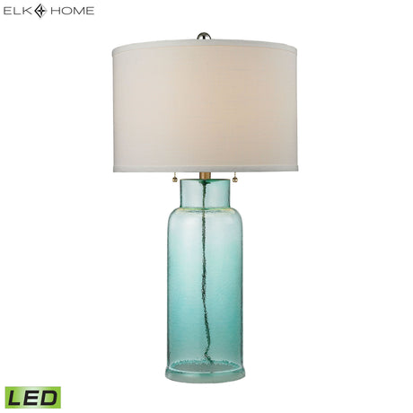 Elk D2622-LED Glass Bottle 30'' High 1-Light Table Lamp - Seafoam Green