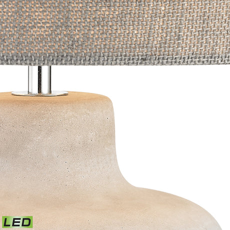 Elk D2950-LED Rockport 17'' High 1-Light Table Lamp - Polished Concrete - Includes LED Bulb