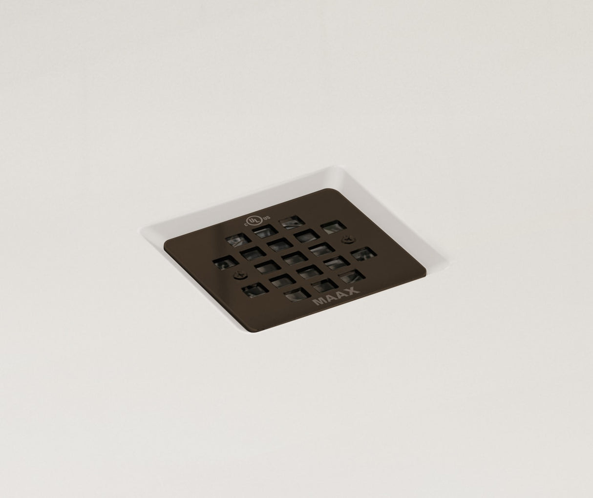 MAAX 420004-503-001-100 B3Square 6030 Acrylic Corner Right Shower Base in White with Right-Hand Drain
