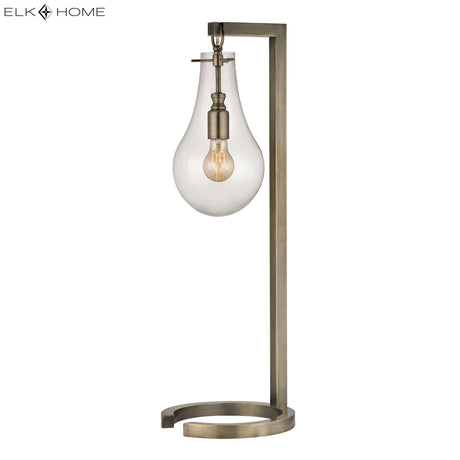 Elk D330 Teardrop 29'' High 1-Light Table Lamp - Antique Brass