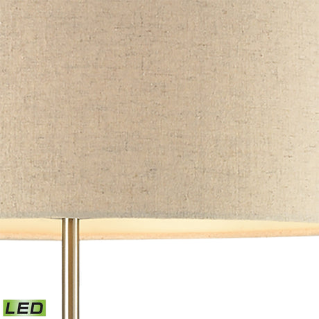 Elk D3452-LED Katwijk 64'' High 1-Light Floor Lamp - Nickel - Includes LED Bulb