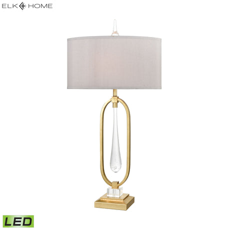 Elk D3638-LED Spring Loaded 36'' High 1-Light Table Lamp - Gold Leaf - Includes LED Bulb