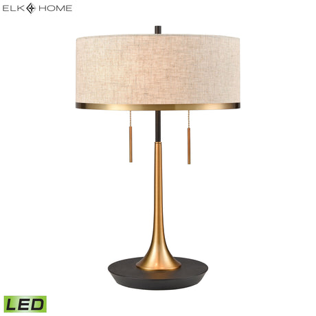 Elk D4067-LED Magnifica 22'' High 2-Light Table Lamp - Black - Includes LED Bulbs