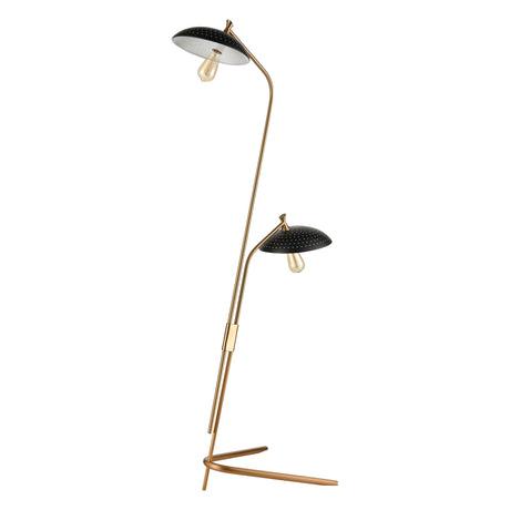 Elk D4653 Scarab 66'' High 2-Light Floor Lamp - Satin Brass
