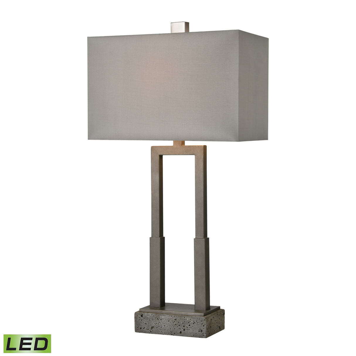 Elk D4687-LED Courier 32'' High 1-Light Table Lamp - Pewter - Includes LED Bulb