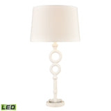 Elk D4697-LED Hammered Home 33'' High 1-Light Table Lamp - Matte White - Includes LED Bulb