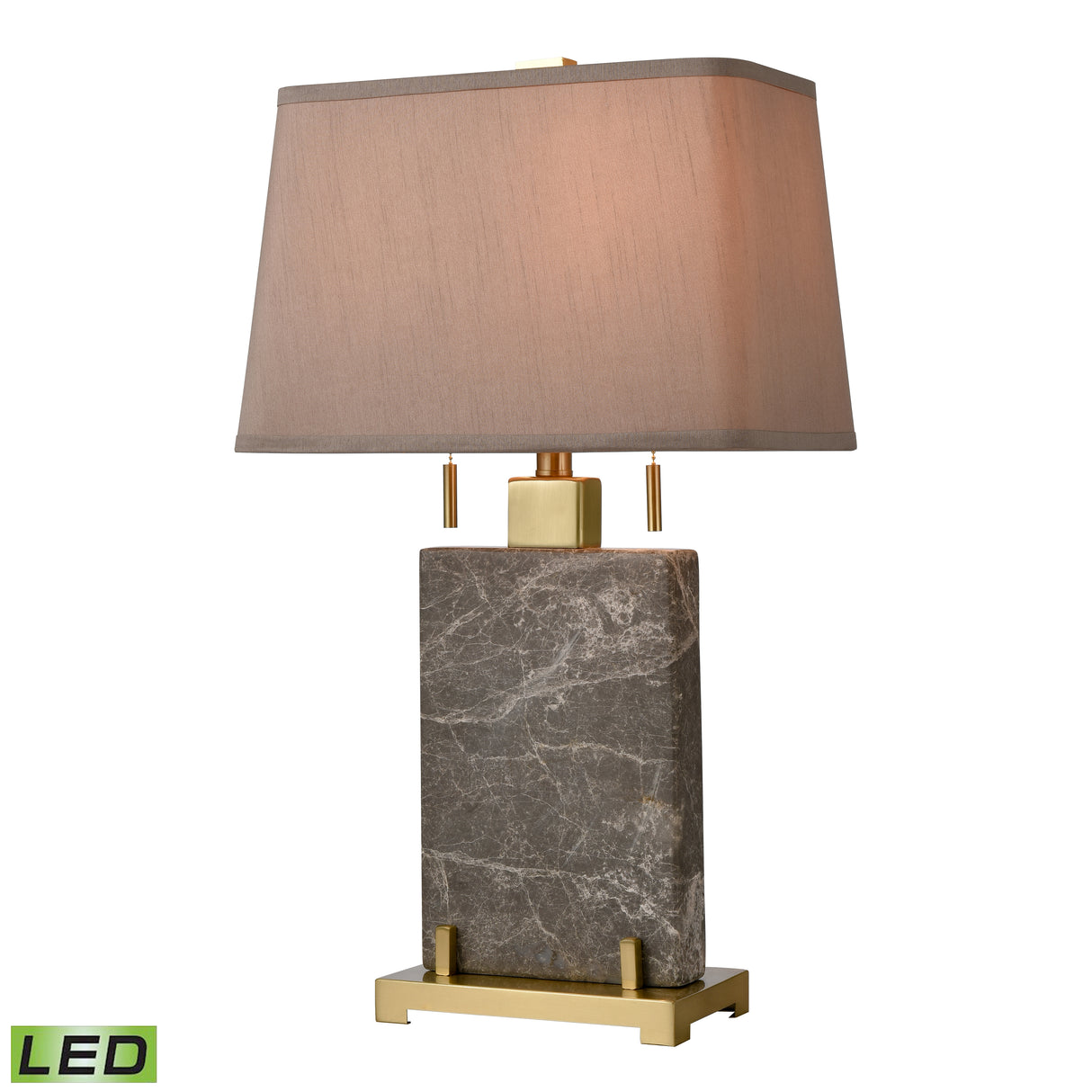 Elk D4704-LED Windsor 27'' High 2-Light Table Lamp - Honey Brass - Includes LED Bulbs