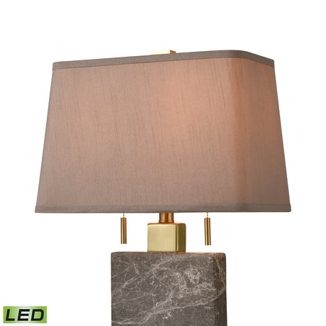 Elk D4704-LED Windsor 27'' High 2-Light Table Lamp - Honey Brass - Includes LED Bulbs
