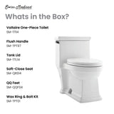 Voltaire One-Piece Elongated Toilet Side Flush 1.28 gpf