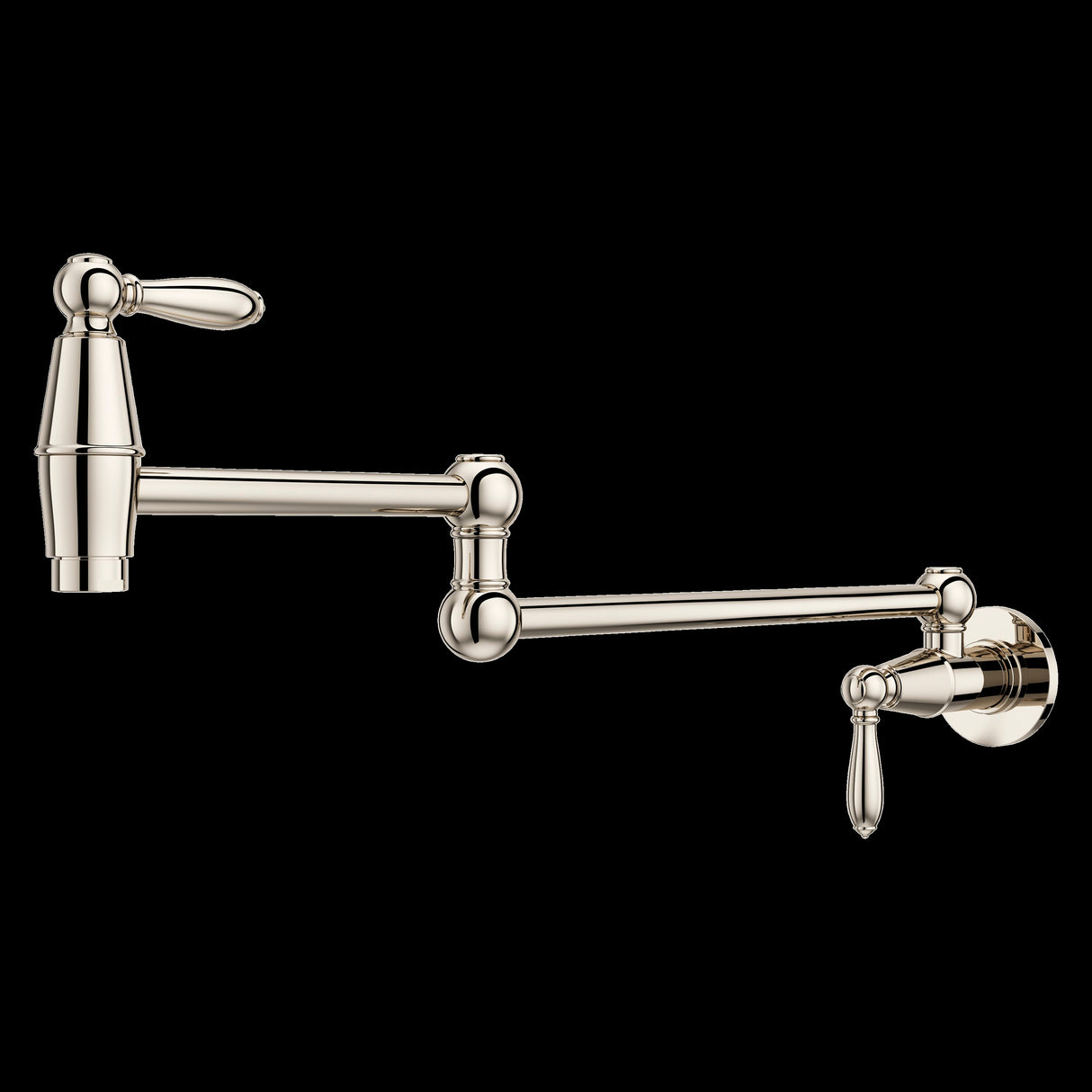 Port Haven Pot Filler Faucet in Polished Nickel