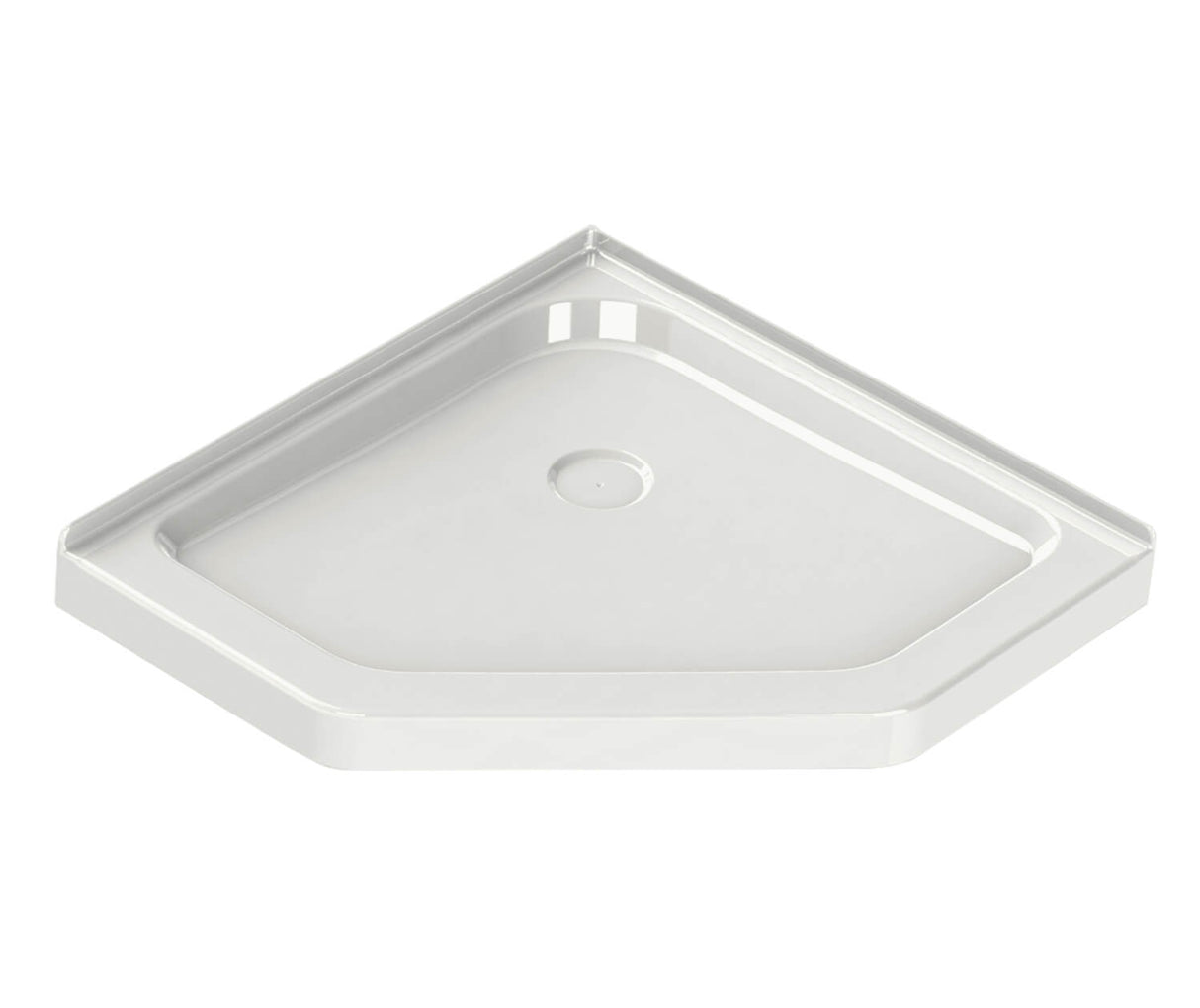 MAAX 101425-000-001-000 Neo-Angle Base 42 3 in. 42 x 42 Acrylic Corner Left or Right Shower Base with Corner Drain in White