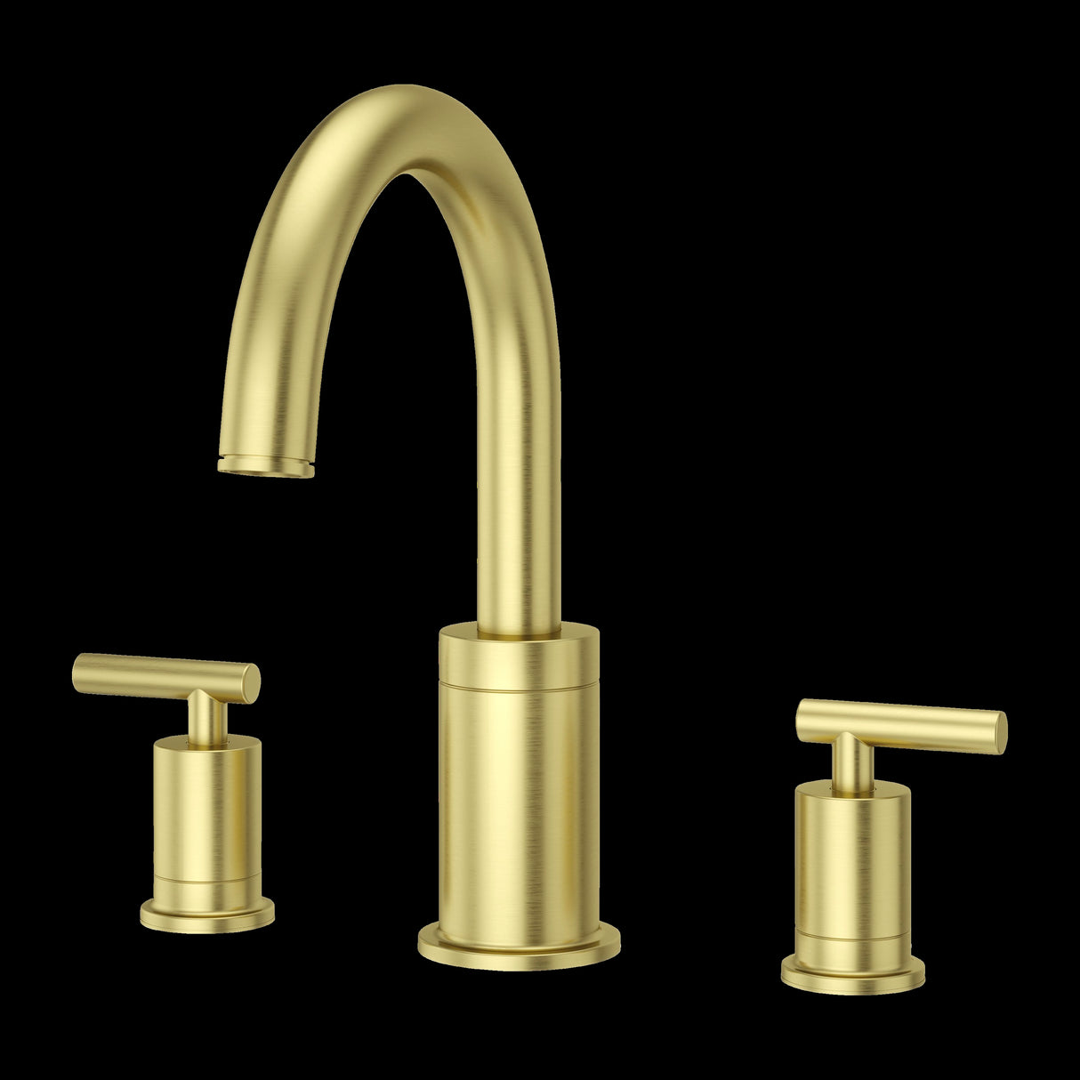 Contempra 2-Handle Roman Tub Trim Handles in Brushed Gold