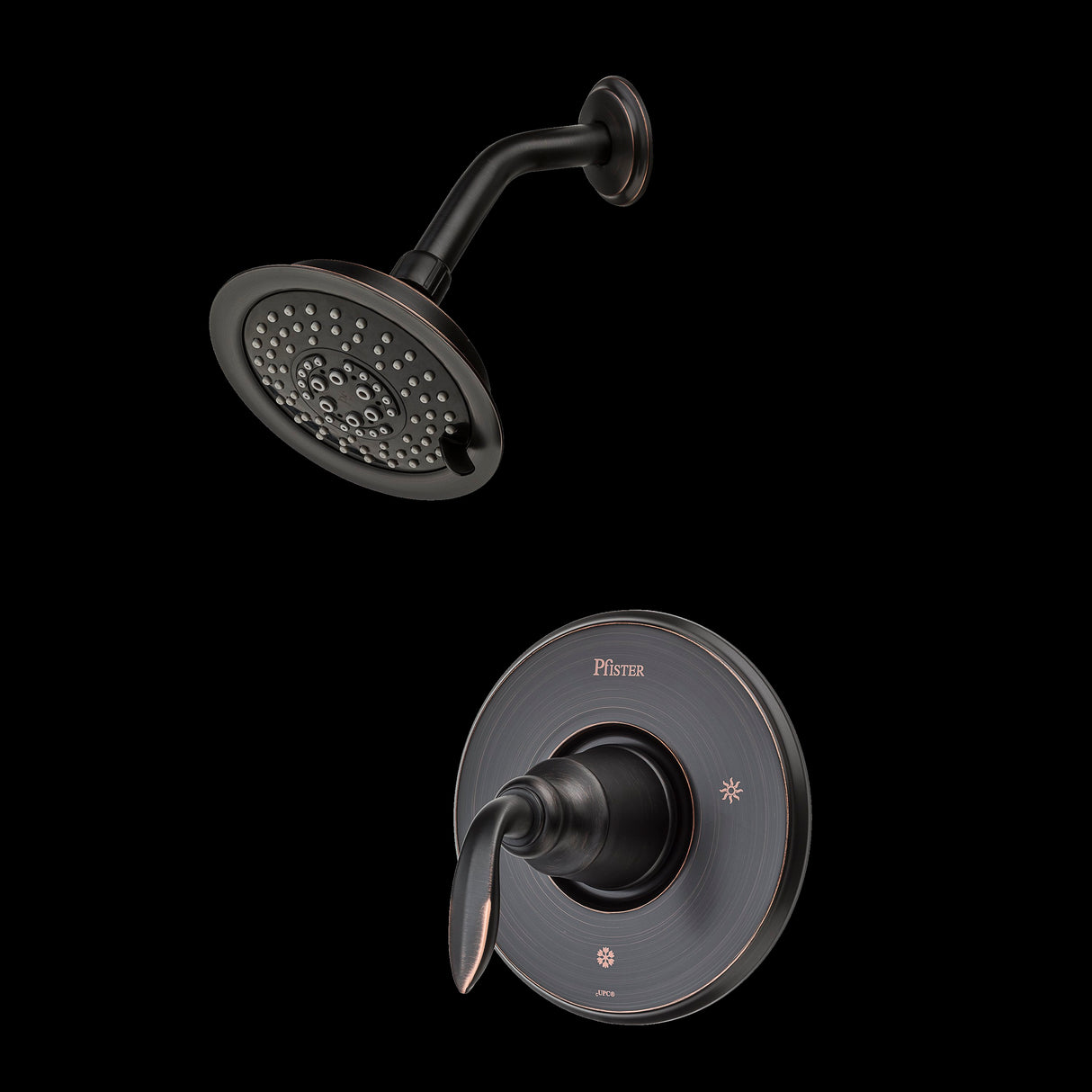 Avalon 1-Handle Shower Only Trim Kit in Tuscan Bronze