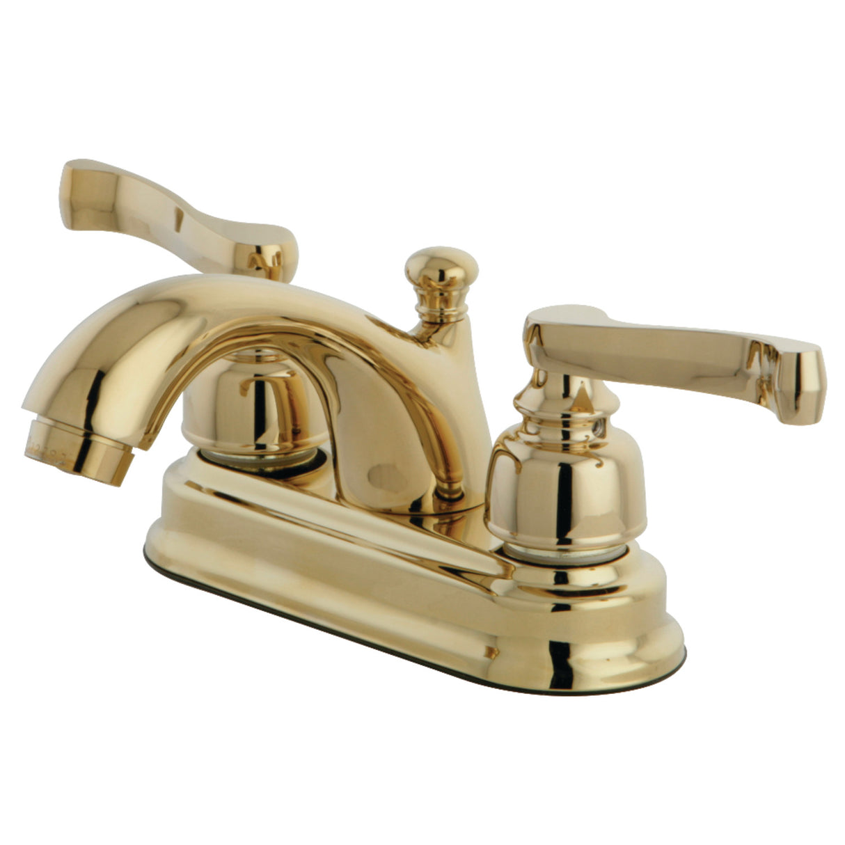 Kingston Brass KB5602FL Royale 4" Centerset Bathroom Faucet, Polished Brass