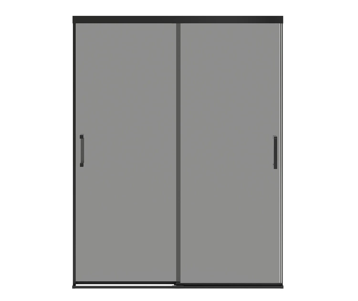 MAAX 136335-975-340-000 Incognito 76 Smoke 56-59 x 76 in. 8mm Bypass Shower Door for Alcove Installation with Light Smoke glass in Matte Black